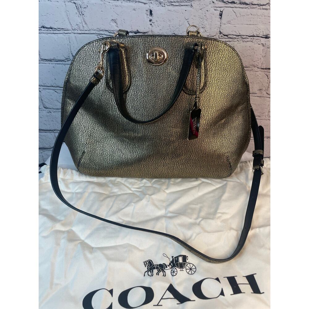 Coach Prince Street large domed satchel purse 36190 EUC with dust bag